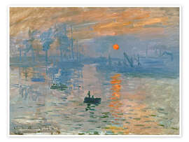 Wall art print Impression, Sunrise, 1872 - Claude Monet