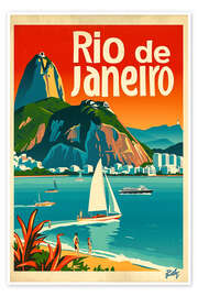 Wall art print Trip to Rio de Janeiro - Peter Roder