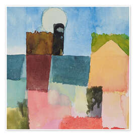 Wall art print Moonrise (St. Germain) - Paul Klee