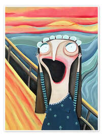 Wall art print A Scream, Based on Edvard Munch - Lacaluna