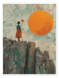 Wall art print Me and My Sunflower - DejaReve