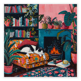 Wall art print The Silent Library - DejaReve