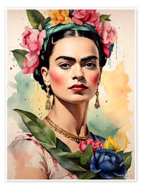 Wall art print Frida Kahlo in the Sunlight - nobelart