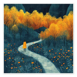 Wall art print Sun-Kissed Soul Journeys - DejaReve