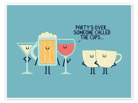 Wall art print The Cups - HandsOffMyDinosaur