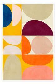 Wall art print Vivid Bauhaus II - Ana Rut Bre