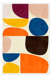 Wall art print Vivid Bauhaus I - Ana Rut Bre