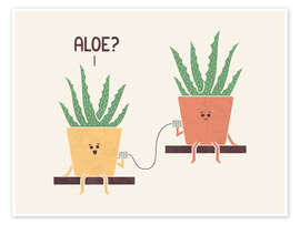 Wall art print Aloe? - HandsOffMyDinosaur