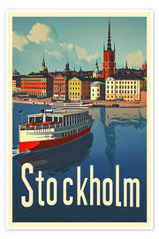 Wall art print Stockholm Travel Art - Peter Roder