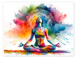 Wall art print Yoga Exercise IV - nobelart