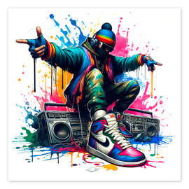 Wall art print Hip Hop Style - nobelart