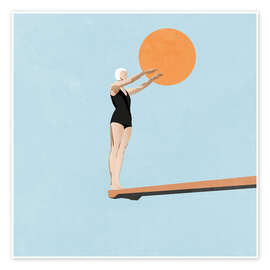 Wall art print Ready to back dive - Layla Oz