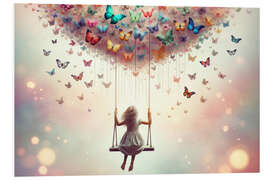 Foam board print Dreamflight on Butterfly Wings - Michael artefacti
