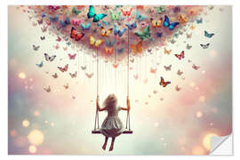 Wall sticker Dreamflight on Butterfly Wings - Michael artefacti