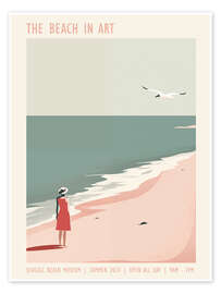 Wall art print The Beach In Art - Frank Daske