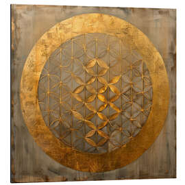 Aluminium print Symbol of Creation: Flower of Life - DejaReve