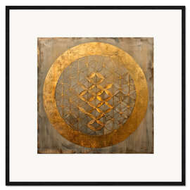 Framed art print Symbol of Creation: Flower of Life - DejaReve