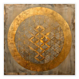 Wall art print Symbol of Creation: Flower of Life - DejaReve
