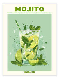 Wall art print Mojito, Havana 1890 - TAlex