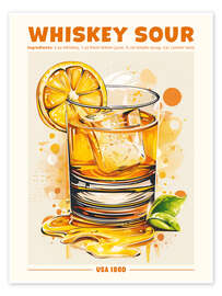 Poster Whiskey Sour, USA 1860 - TAlex