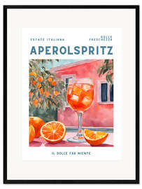 Framed art print Estate Italiana - Aperol Spritz - Ohkimiko