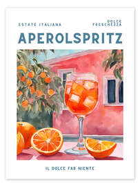 Wall art print Estate Italiana - Aperol Spritz - Ohkimiko