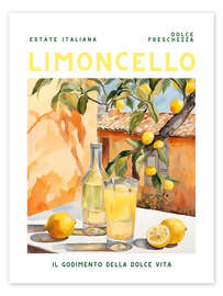 Wall art print Estate Italiana - Limoncello - Ohkimiko
