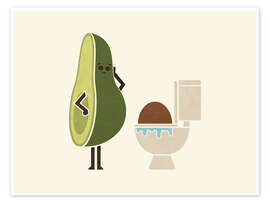 Wall art print Clogged - HandsOffMyDinosaur