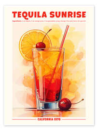 Poster Tequila Sunrise, California 1970 - TAlex