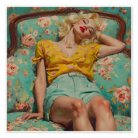 Poster Marilyn relaxing - DejaReve