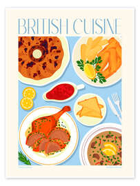 Wall art print Traditional Food - British Cuisine II