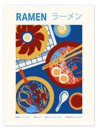 Wall art print Food Culture - Ramen - Victoria Barnes