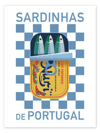 Wall art print Sardinhas de Portugal - Victoria Barnes