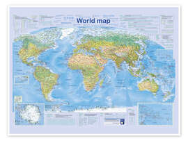 Poster World map 2024 - Planet Poster Editions
