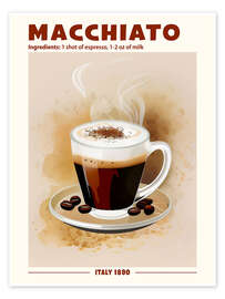 Poster Caffè Macchiato, Italy 1890 - TAlex