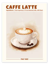 Poster Caffè Latte, Italy 1982 - TAlex