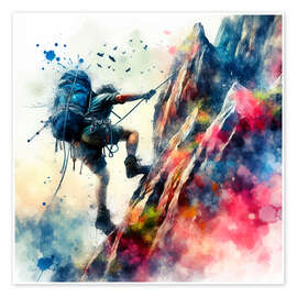 Wall art print The Climber - nobelart
