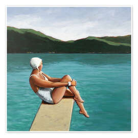 Wall art print Swimmer at Lake - Sarah Morrissette