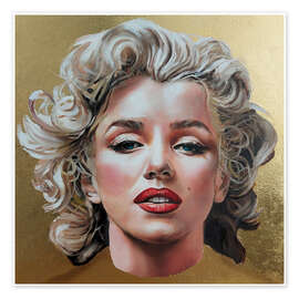 Poster Marilyn Monroe Pop Art Portrait - Simona Zecca