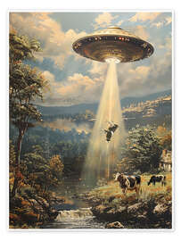 Wall art print Alien Cowspiracy - Dikhotomy