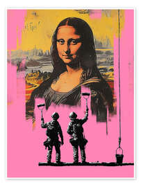 Wall art print Banksy Mona Lisa - Dikhotomy
