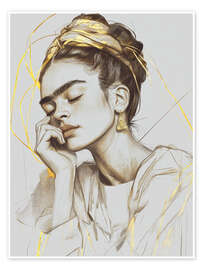 Wall art print Dreamy Frida Kahlo - DejaReve
