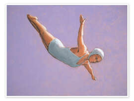 Wall art print Lavender High Diver - Sarah Morrissette
