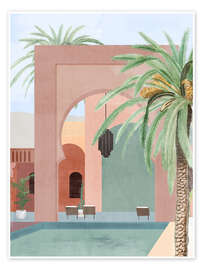 Wall art print Moroccan Pool - ThingDesign