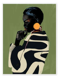 Wall art print Girl Portrait - ThingDesign