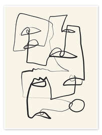 Wall art print Abstract Line II - ThingDesign