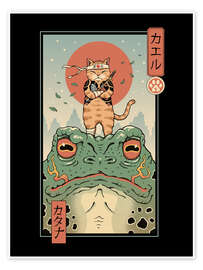 Poster Catana and the Big Frog - Vincent Trinidad