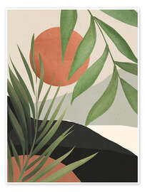 Wall art print Abstract Tropical Leaves I - ThingDesign