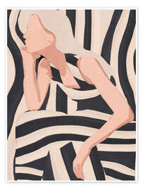 Wall art print Abstract Art Female Figure - ThingDesign