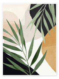 Wall art print Abstract Tropical Leaves IV - ThingDesign